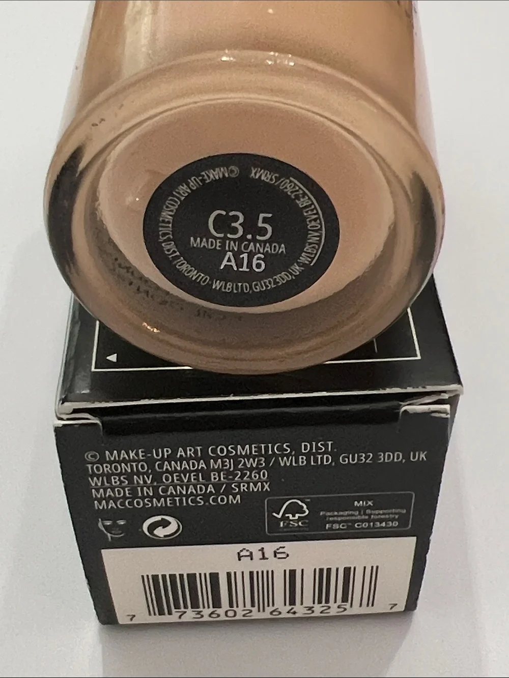 MAC - Studio Fix - Fluid Broad Spectrum SPF 15 - C3.5
